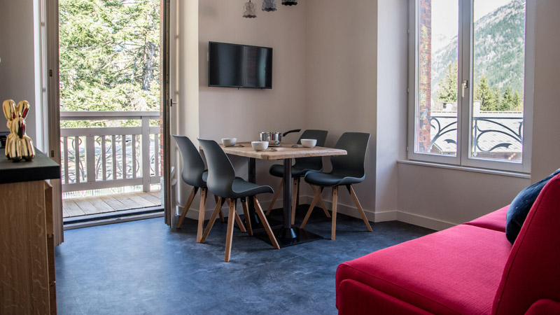 Appart'hôtel Chamonix - Aiguille du Midi - Pièce à vivre